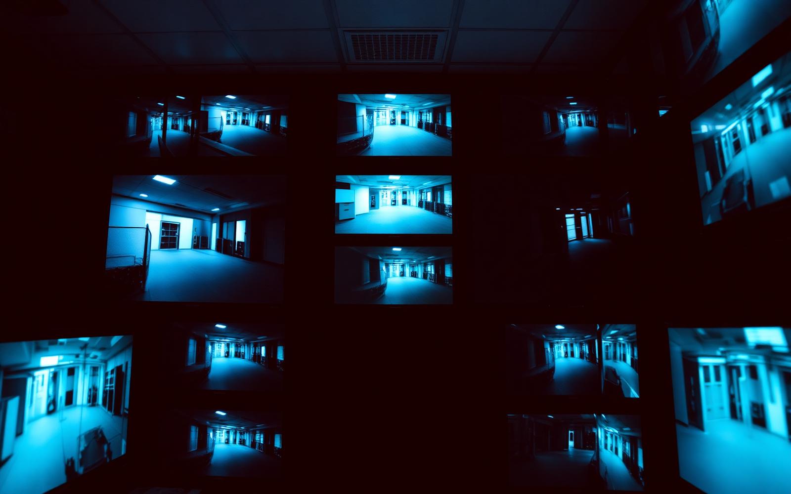 Video management system displaying multiple commercial surveillance feeds